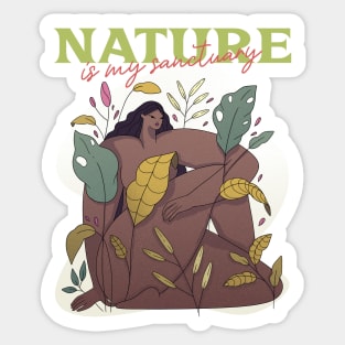 Nature Is My Sanctuary Sticker